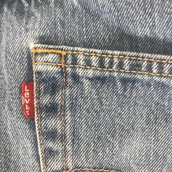 Vintage 501 Levis Denim Straight Leg Jeans - Picture 4 of 6